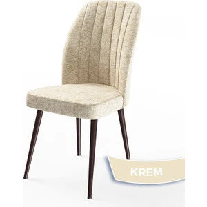 Concept Platinum Serisi Üst Kalite Mutfak Sandalyesi Metal Kahverengi Iskeletli 1 Adet Sandalye