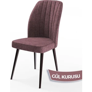 Concept Platinum Serisi Üst Kalite Mutfak Sandalyesi Metal Siyah Iskeletli 1 Adet Sandalye