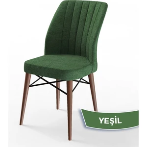 Concept Flex Serisi Üst Kalite Mutfak Sandalyesi Gürgen Ceviz Ahşap Ayak 1 Adet Sandalye