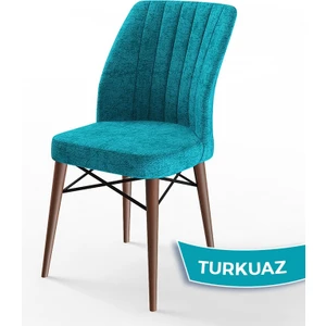 Concept Flex Serisi Üst Kalite Mutfak Sandalyesi Gürgen Ceviz Ahşap Ayak 1 Adet Sandalye