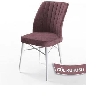 Concept Flex Serisi,  Üst Kalite Mutfak Sandalyesi Gürgen Beyaz Ahşap Ayak 1 Adet Sandalye