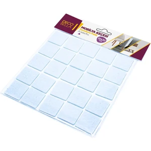 Yapışkanlı Sandalye Koltuk Mobilya Ayak Keçesi 30X30 mm Kare Zemin Koruyucu Keçe