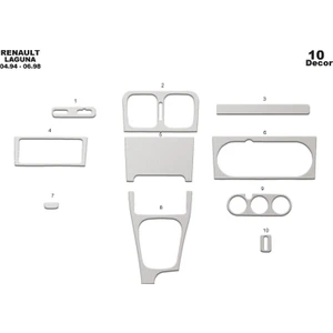meriç cockpit design Meriç® Renault Laguna Ön Torpido Kaplama Maun 10 Parça 1994-1998