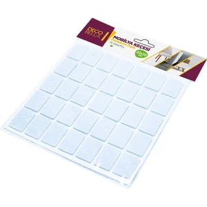 Yapışkanlı Sandalye Koltuk Mobilya Ayak Keçesi 20X30 mm Dikdörtgen Zemin Koruyucu Keçe