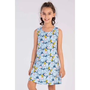 Pamuklu Kız Çocuk Kalın Askılı Gecelik