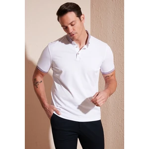 Pamuklu Slim Fit Polo T Shirt Erkek Polo T Shirt 646R4560