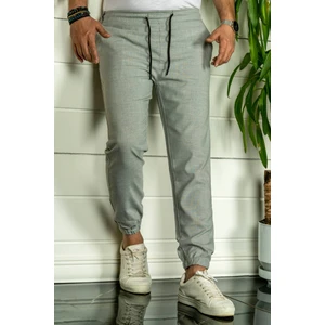 Erkek Gri Relaxed Fit Jogger Pantolon