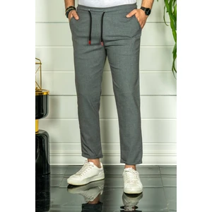 Erkek Füme Relaxed Fit Double Paça Jogger Pantolon