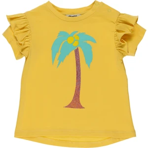 Kız Bebek Baskılı Kısa Kollu T-Shirt