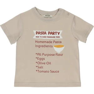 Erkek Bebek Baskılı Kısa Kollu T-Shirt