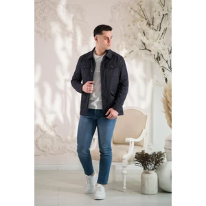 Slimfit Yakalı Cepli Astarlı Baharlık Erkek Mont