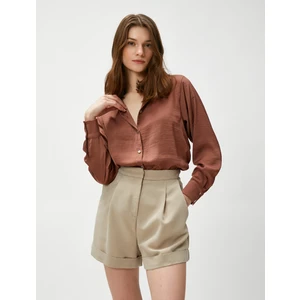 Uzun Kollu Gömlek Düğmeli