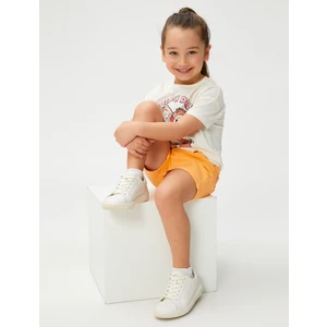 Şort Cepli Beli Lastikli Pamuklu