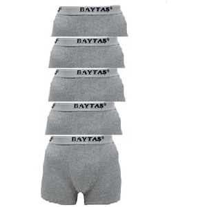 Pamuklu Ekonomik Likralı Erkek Boxer 5 Lı