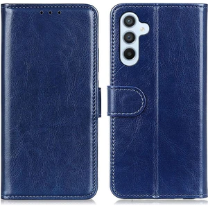 Samsung Galaxy A54 5g Için Bump Düzeltili Telefon Kılıfı, Cüzdan Telefon Kılıfı Manyetik Toka Çılgın At Dokusu Pu Deri Flip Kapak (Yurt Dışından)