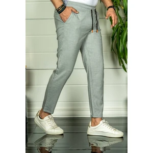Erkek Gri Relaxed Fit Double Paça Jogger Pantolon