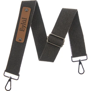 Omuz Çantaları Için Isminize Özel Koyu Kahve Omuz Askısı 120 Cm, El Yapımı Hediye Kişiselleştirilebilir Askı