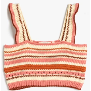 Kroşe Crop Üst Askılı