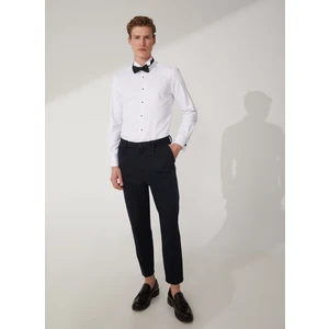 Basic Ata Yaka Düz Beyaz Erkek Gömlek AKIO ATA