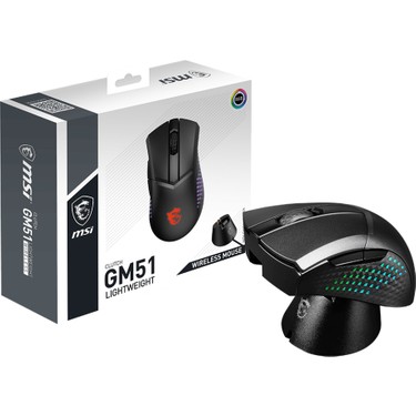 miki MSI GG CLUTCH GM51 LIGHTWEIGHT WIRELESS GAMING MOUSE MAX Fiyatı