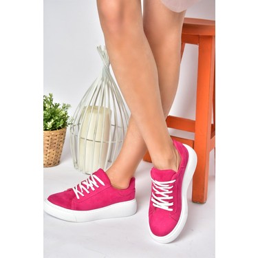 Fox Shoes P602045002 Fuşya Süet Kadın Spor Ayakkabı Sneakers Fiyatı