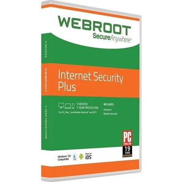 Webroot Internet Security Plus 3 Cihaz 2 Yıl - Dijital Kod