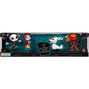 JADA The Nightmare Before Christmas, Lisanslı 4'lü Figür Seti, 6.5 Cm, Die-Cast