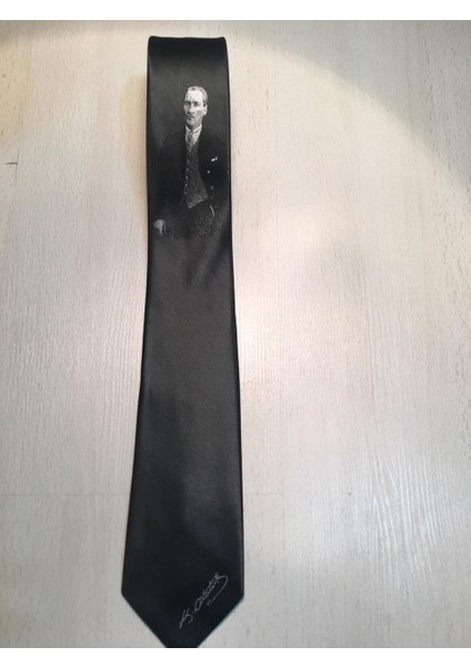 Atatürk Kravat Siyah