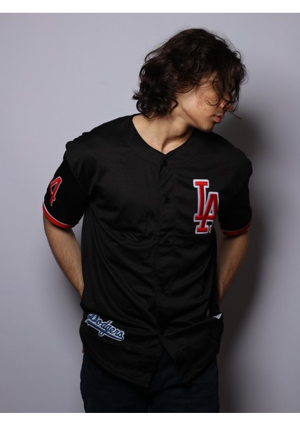 Siyah Renk Spor Giyim Gömlek Tarzı Tshirt