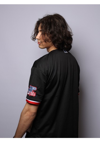 Siyah Renk Spor Giyim Gömlek Tarzı Tshirt fiyatları