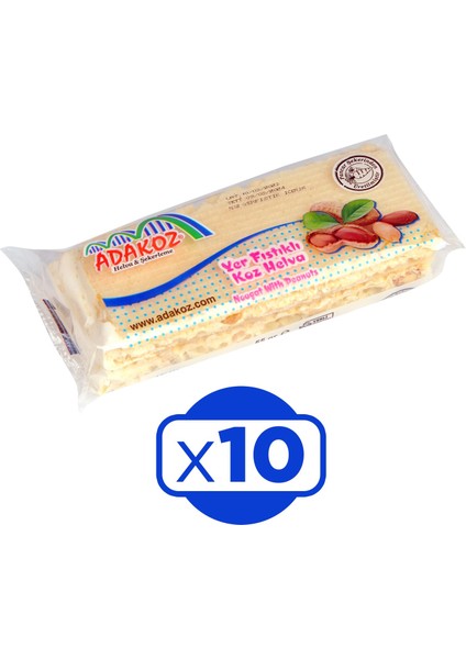 Helva Yer Fıstıklı Koz Helva 55 gr 10 Lu