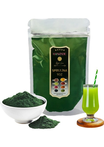 Yenilebilir Spirulina Yosun Tozu 250 gr