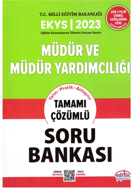 2023 MEB EKYS Müdür ve Müdür Yardımcılığı Çözümlü Soru Bankası