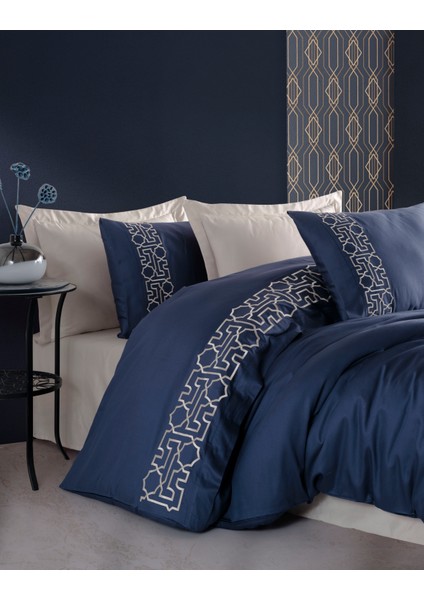 Luna Bej Nakışlı Nevresim Takımı fiyatları