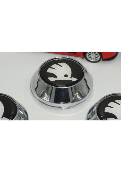 Skoda Logo Konik Jant Göbek Kapağı Seti 65MM modelleri