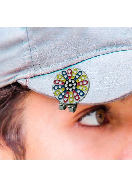 Moda Golf Topu Işaretçisi Çıkarılabilir Tutucu Erkekler Için Şapka Klipsli Kadınlar Hediye Çiçek (Yurt Dışından) fiyatları