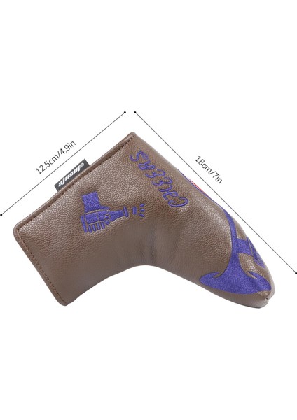 Golf Putter Head Kapakları Kapatma ile Dayanıklı Golf Putter Kapakları Hediyelik Eşya Blade Kahve (Yurt Dışından) indirimleri
