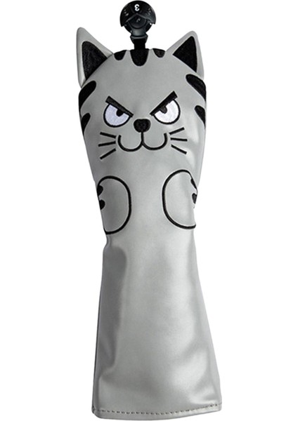 Su Geçirmez Golf Kulübü Kafa Kapağı Açık Hava Spor Seyahati Putter Işaret Headcover Ut Ahşap Gri (Yurt Dışından) fiyatları