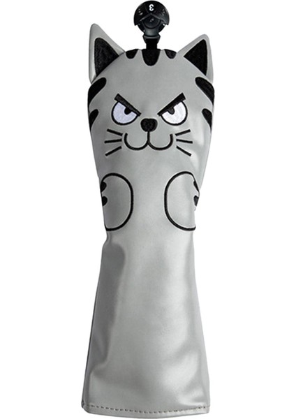 Su Geçirmez Golf Kulübü Kafa Kapağı Açık Hava Spor Seyahati Putter Işaret Headcover Ut Ahşap Gri (Yurt Dışından) modelleri