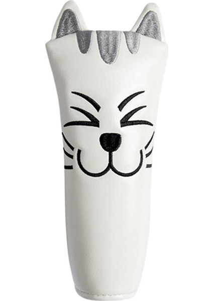 Su Geçirmez Golf Kulübü Başı, Açık Hava Spor Seyahati Atıcısı Headcover Düz Beyaz Kapsar (Yurt Dışından)