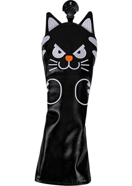 Su Geçirmez Golf Kulübü Başı, Açık Hava Spor Seyahati Putter Ipucu Headcover 5 Fairwaywood Siyah Kapsar (Yurt Dışından) indirimleri