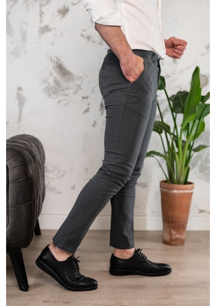 Slimfit Dar Paça Erkek Yazlık Gabardin Chino Pantolon modelleri