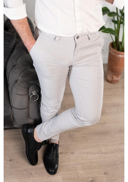 Slimfit Dar Paça Erkek Yazlık Gabardin Chino Pantolon modelleri