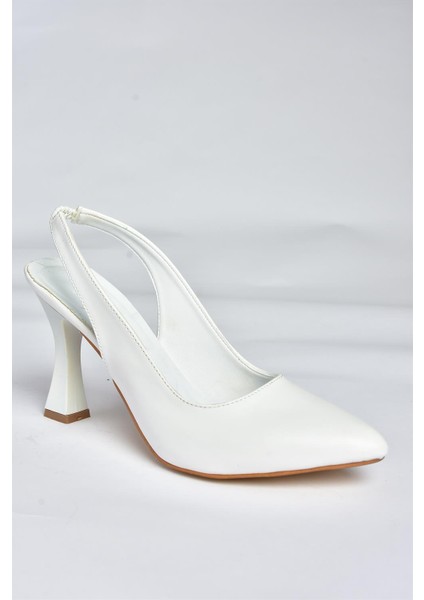 P250149009 Beyaz Kalın Topuklu Kadın Ayakkabı indirimleri