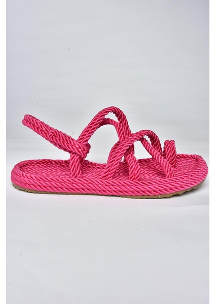 F470135104 Fuşya Kumaş Kadın Sandalet indirimleri