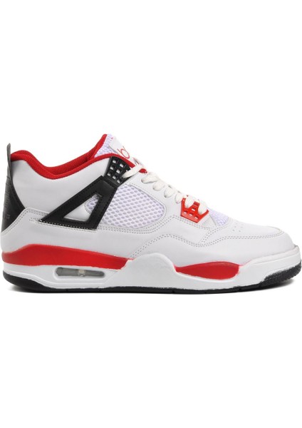 BST-B223 Beyaz-Siyah Erkek Hi Sneaker