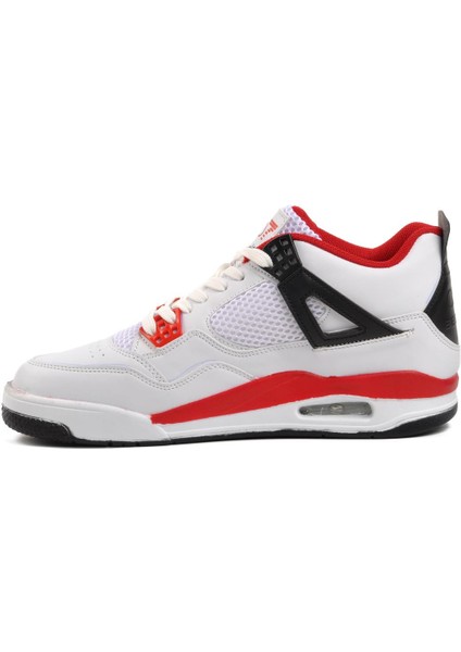 BST-B223 Beyaz-Siyah Erkek Hi Sneaker