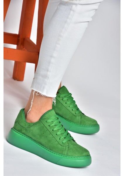 P602045002 Yeşil Süet Kadın Spor Ayakkabı Sneakers fiyatları