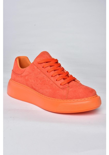 P602045002 Turuncu Süet Kadın Spor Ayakkabı Sneakers