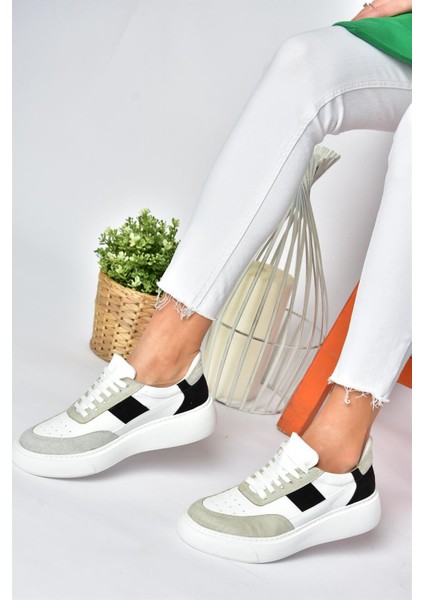 P274048809 Beyaz/siyah Günlük Kadın Spor Ayakkabı Sneakers modelleri